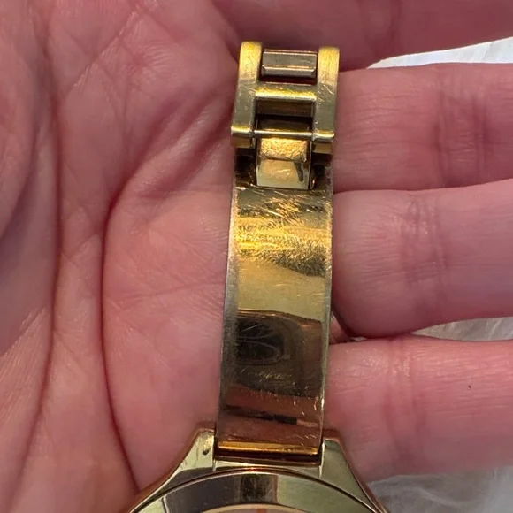 Michael Kors Gold Tone Minimalist Bracelet Watch - Picture 12 of 15